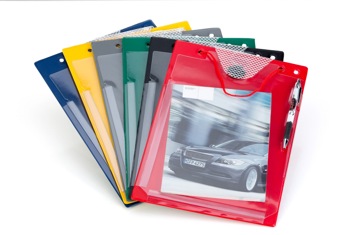 Auftragsmappe PREMIUM A4  blau box